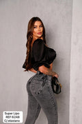 Jeans Modelo Skinny con Faja Interior
