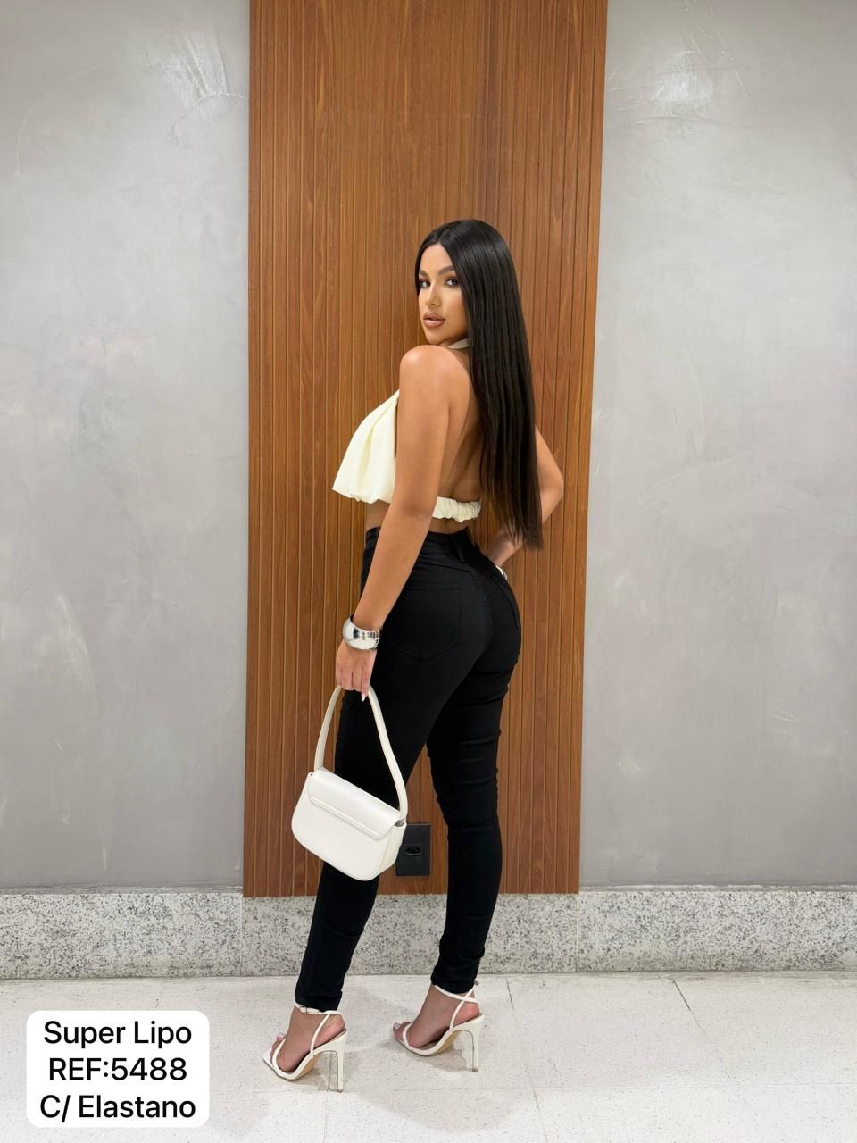 Jeans Modelo Skinny con Faja Interior